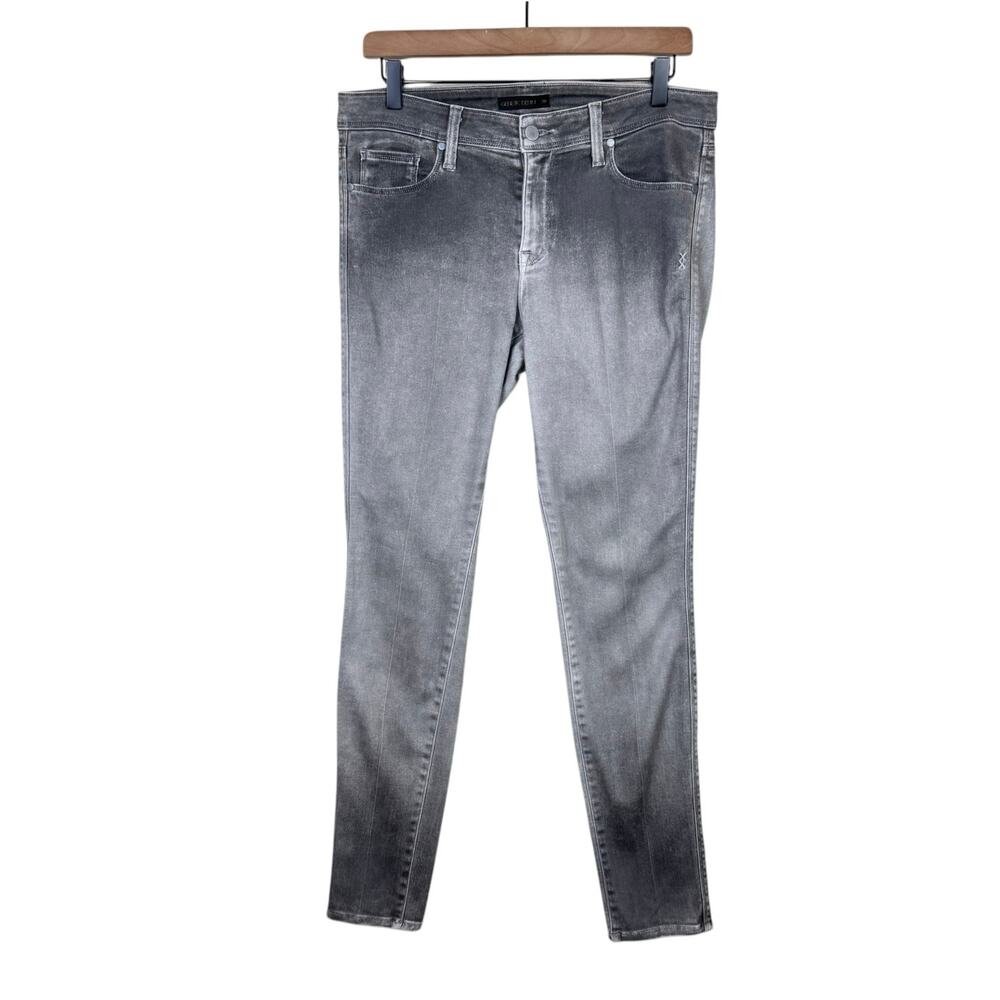 Genetic Denim The Shya Gray Denim Mid Rise Cigarette Skinny Stretch Jeans